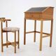Danish Mahogany Writing Desk and High Chair by Rud Thygesen & Johnny Sørensen