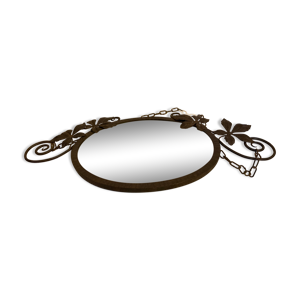 Miroir ovale murale art