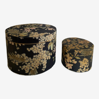 Boîtes rondes en tissu