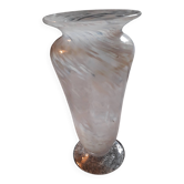 Vase vintage en verre de Clichy