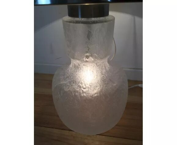 Floor lamp 1970, 2 burners, white glass
