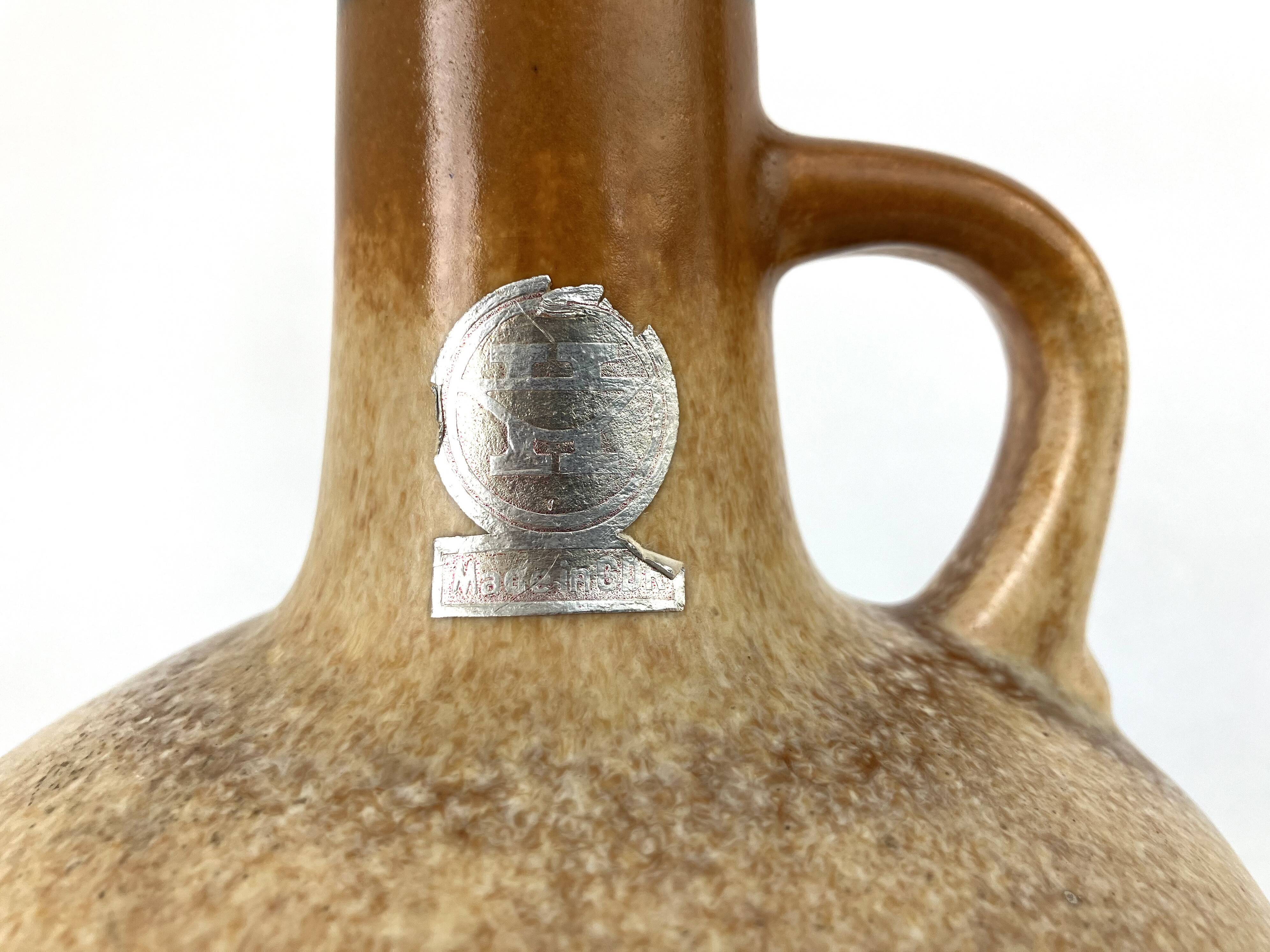 Small ceramic vase by Veb Haldensleben • Made in GDR, East Germany • Vintage 70s