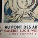Affiche H de Waroquier Au pont des Arts Paris 1960