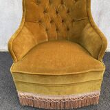 Padded golden yellow velvet toad