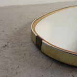 Asymmetric vintage mirror with gold rim, 1960s