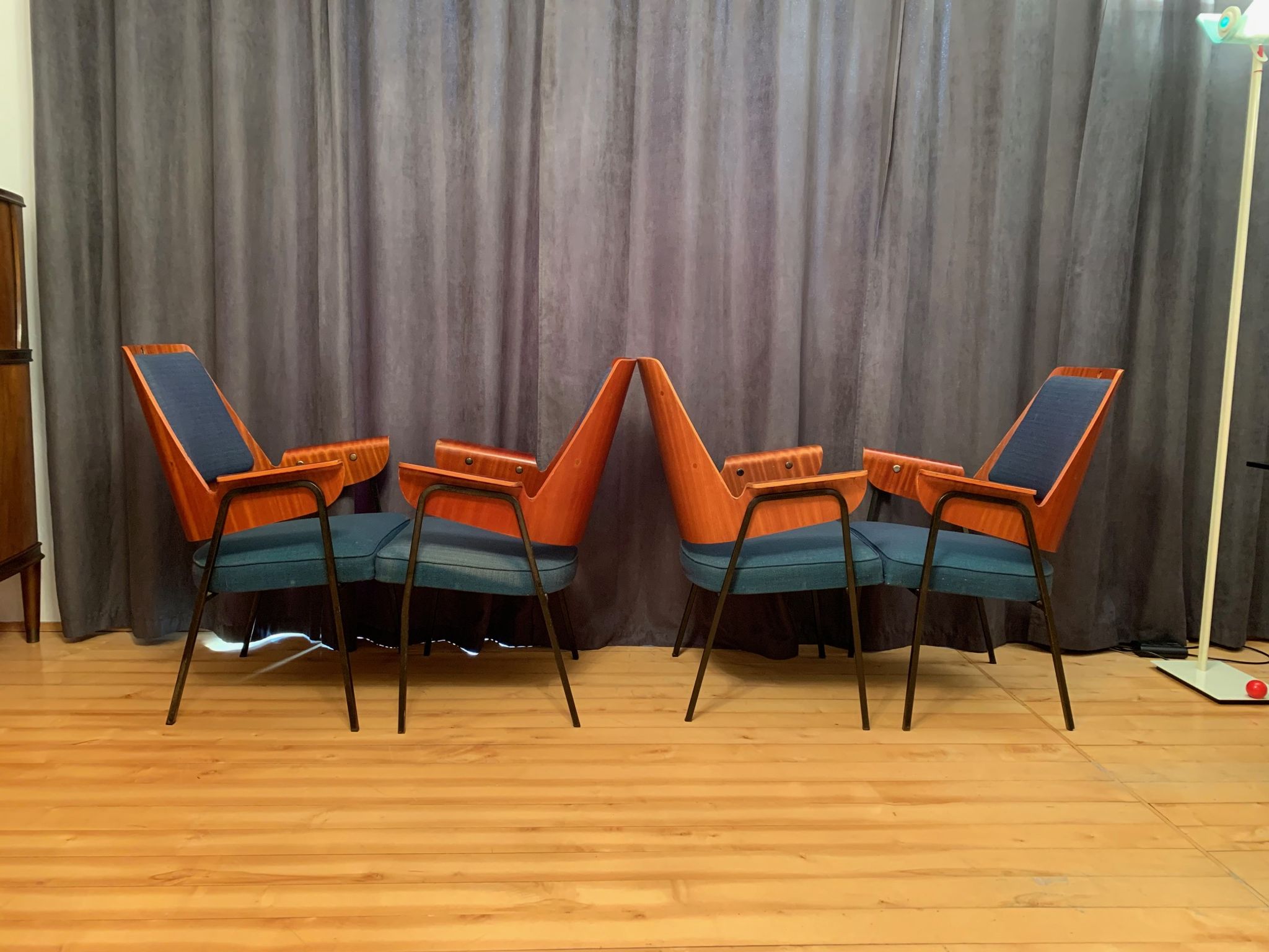 Set of four chairs, 1960s