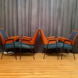 Ensemble de quatre chaises années 1960