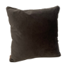 Coussin velours gris anthracite