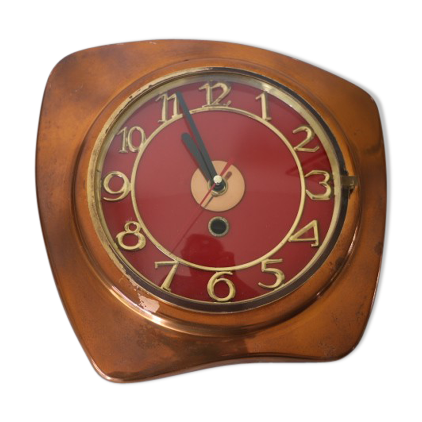 Copper wall clock 1960