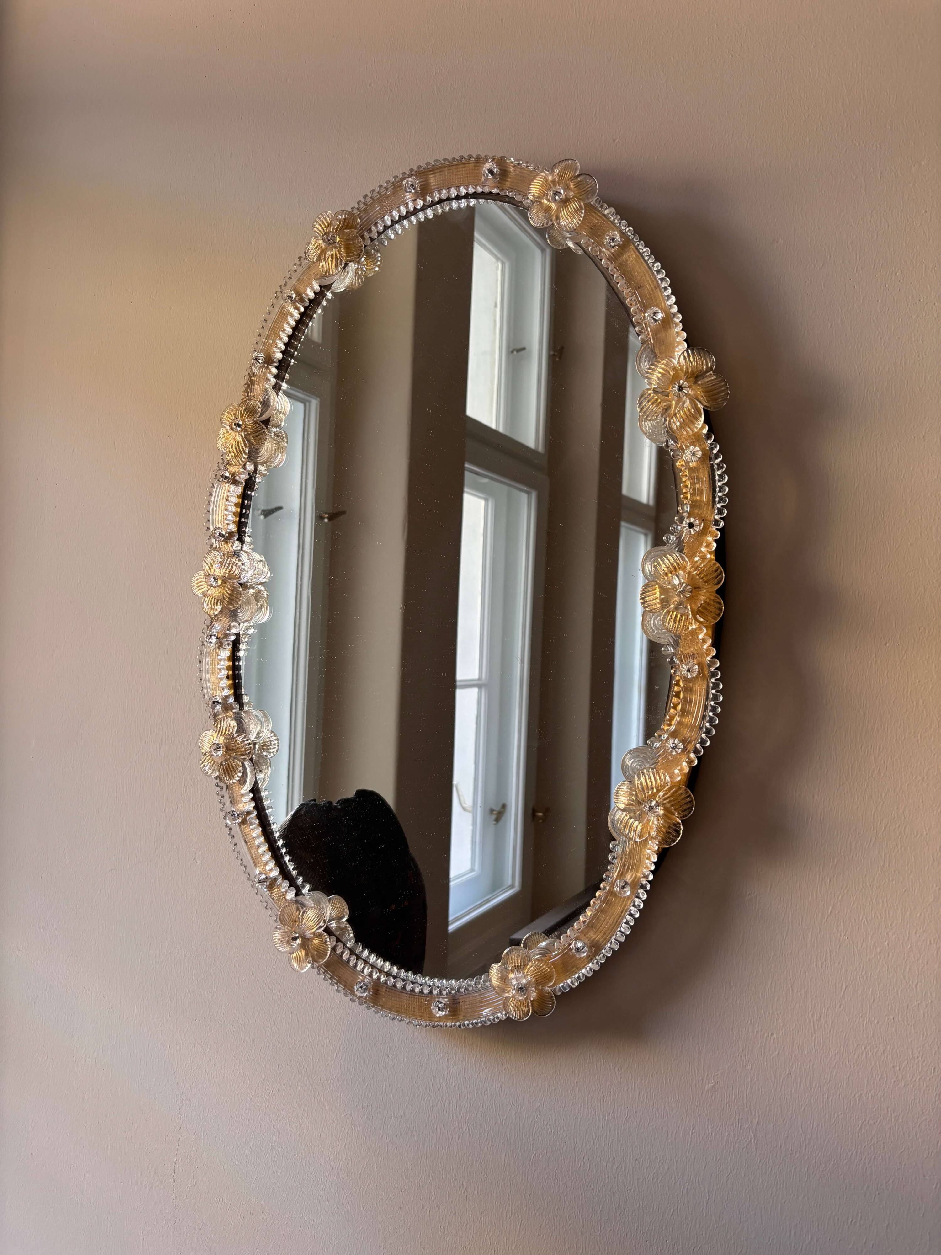 Miroir en verre de Murano