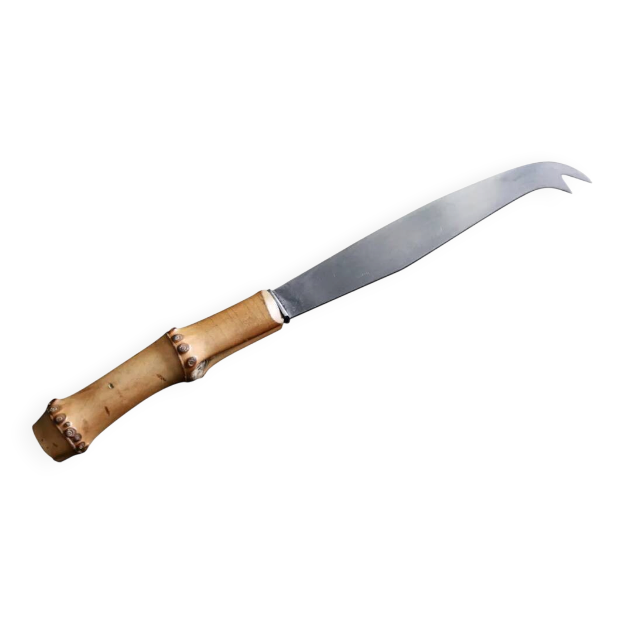Cheese knife with a bamboo handle, 1960s