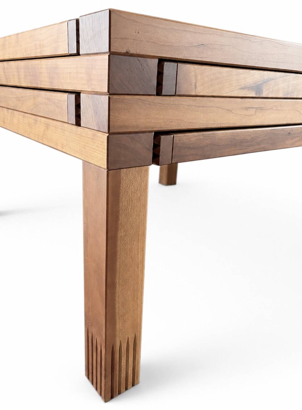 Table modulable Hexa de Bernard Vuarnesson pour Bellato. 1980