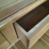 Modern cherry console table