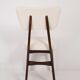 Mid-century modern chair in light cream boucle, 1960s