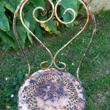Chaises de jardin en metal