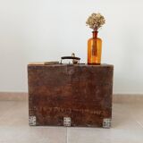 Wooden military suitcase from the 1950s