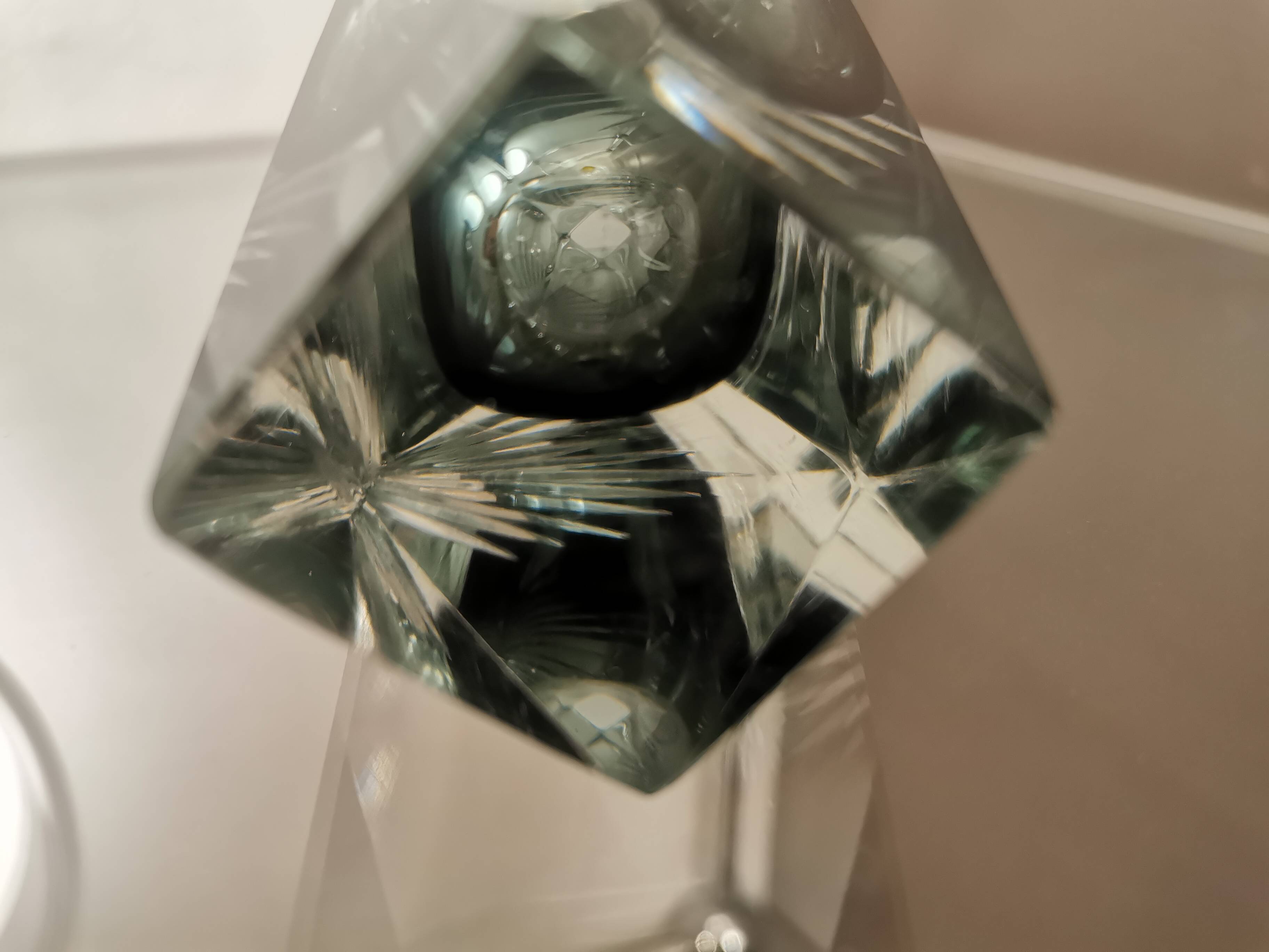 Vase en verre de Murano Sommerso vintage