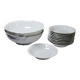 Dessert service Limoges L&Cie Lafarge 12 pieces white porcelain years