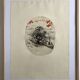 Original engraving signed in pencil by julius baltazar, untitled, circa 1990