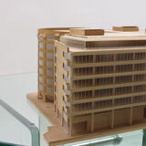 1970s Plywood and perspex Modernist Architect's Model