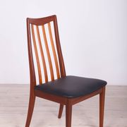 Vintage Teak and Leather Dining Chairs by Leslie Dandy for G-Plan, 1960s, Set of 4