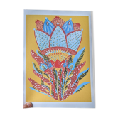 illustration yellow flowers