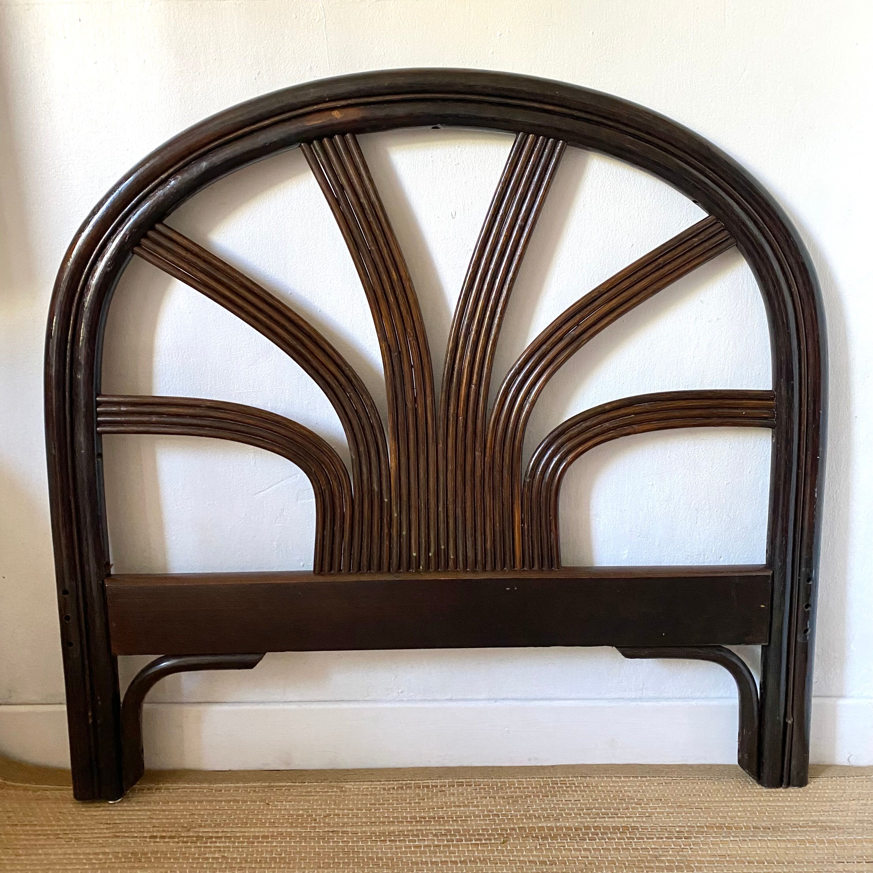 Vintage rattan headboard