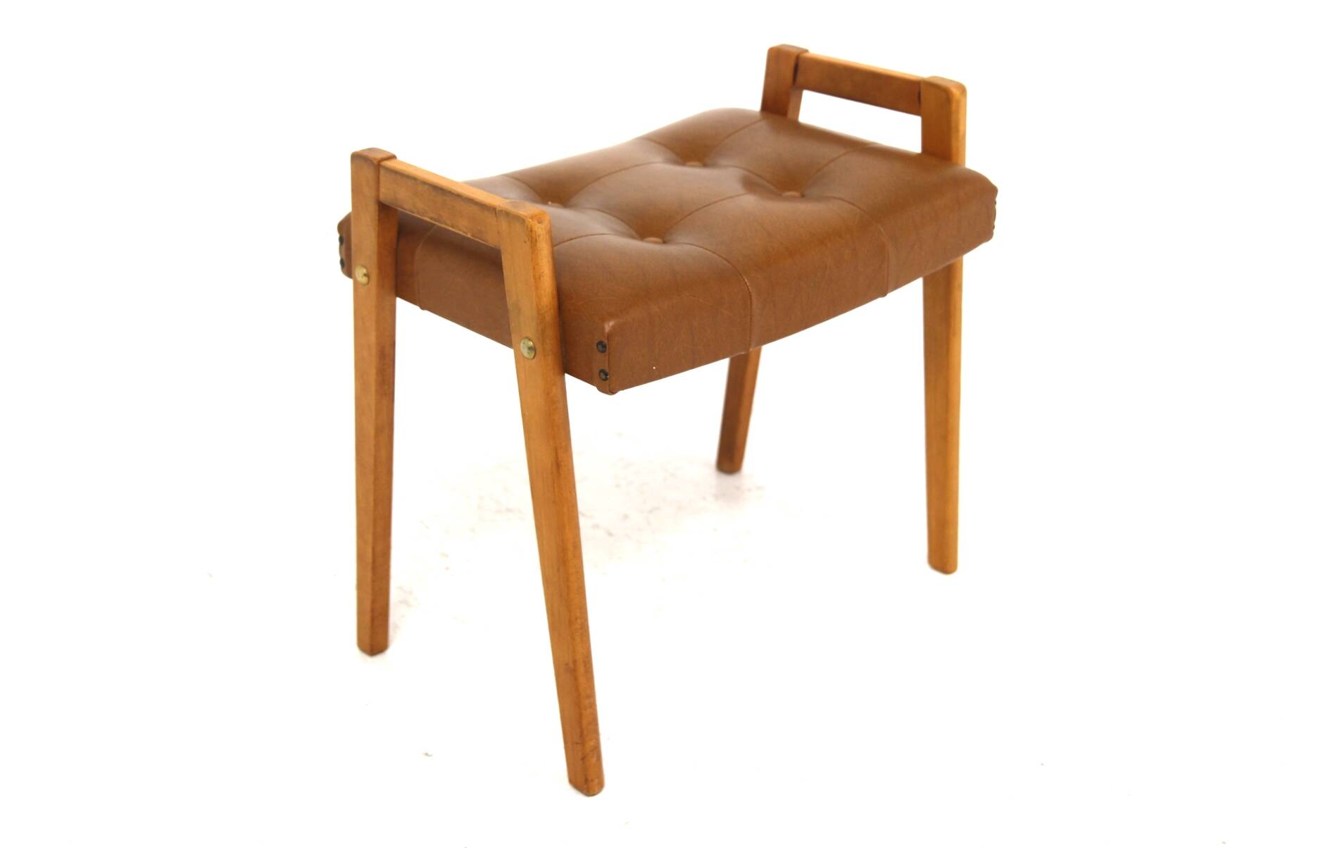 Ottoman scandinave en skaï, Suède, 1950
