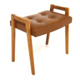 Scandinavian ottoman in skai, Sweden, 1950