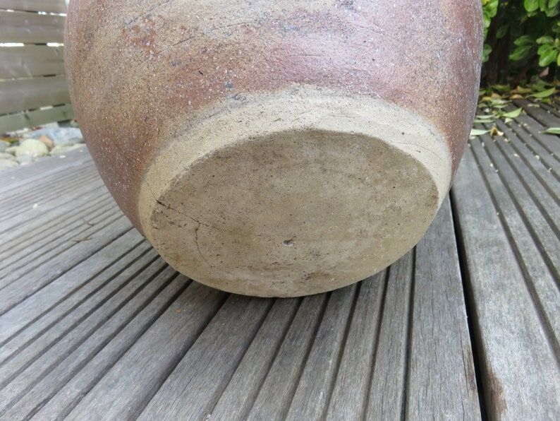 Terracotta flower pot with handle 30s 40s