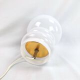 Lampe verre 70s vintage space age art déco