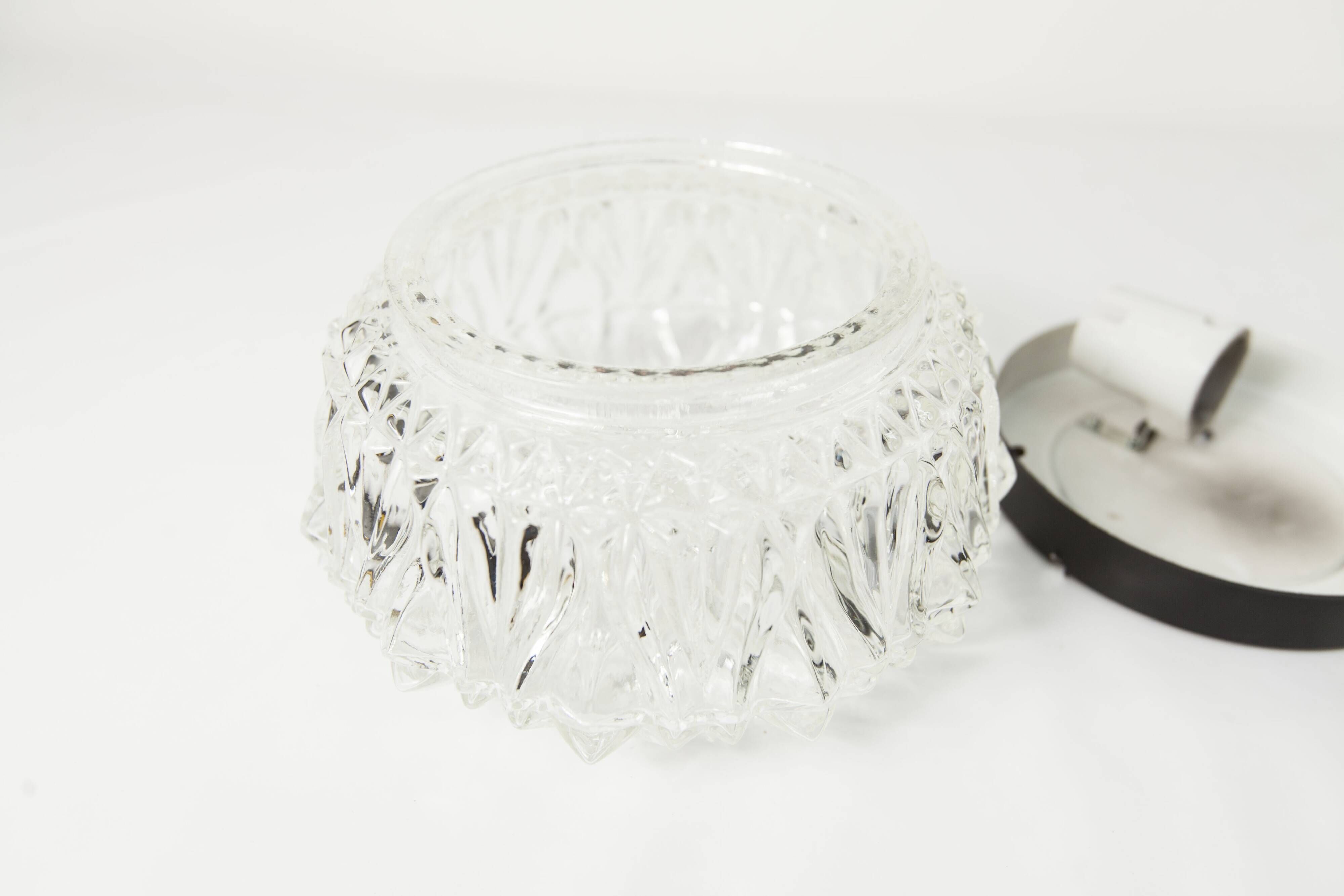 1960s floral round ceiling light