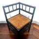 Fauteuil et chaise d'angle de style Louis XIII