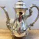 Elegant Louis XV Style Rocaille Silver Metal Tea Coffee Pot