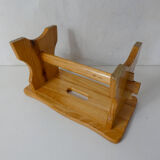 Old small wooden bench walking foot