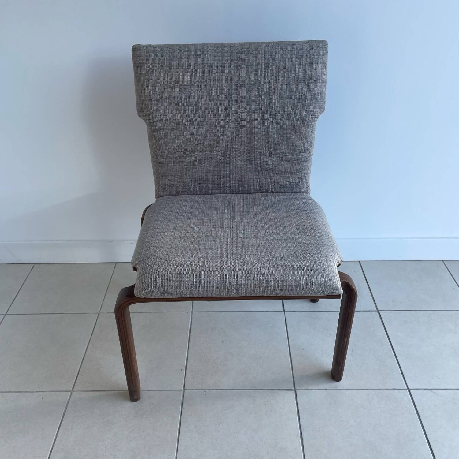 Chaises en noyer encastrable, Sauder designare, années 1960, USA