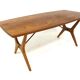 Scandinavian coffee table "Krysset" in teak, Karl-Erik Ekselius, JOC, Sweden, 1960