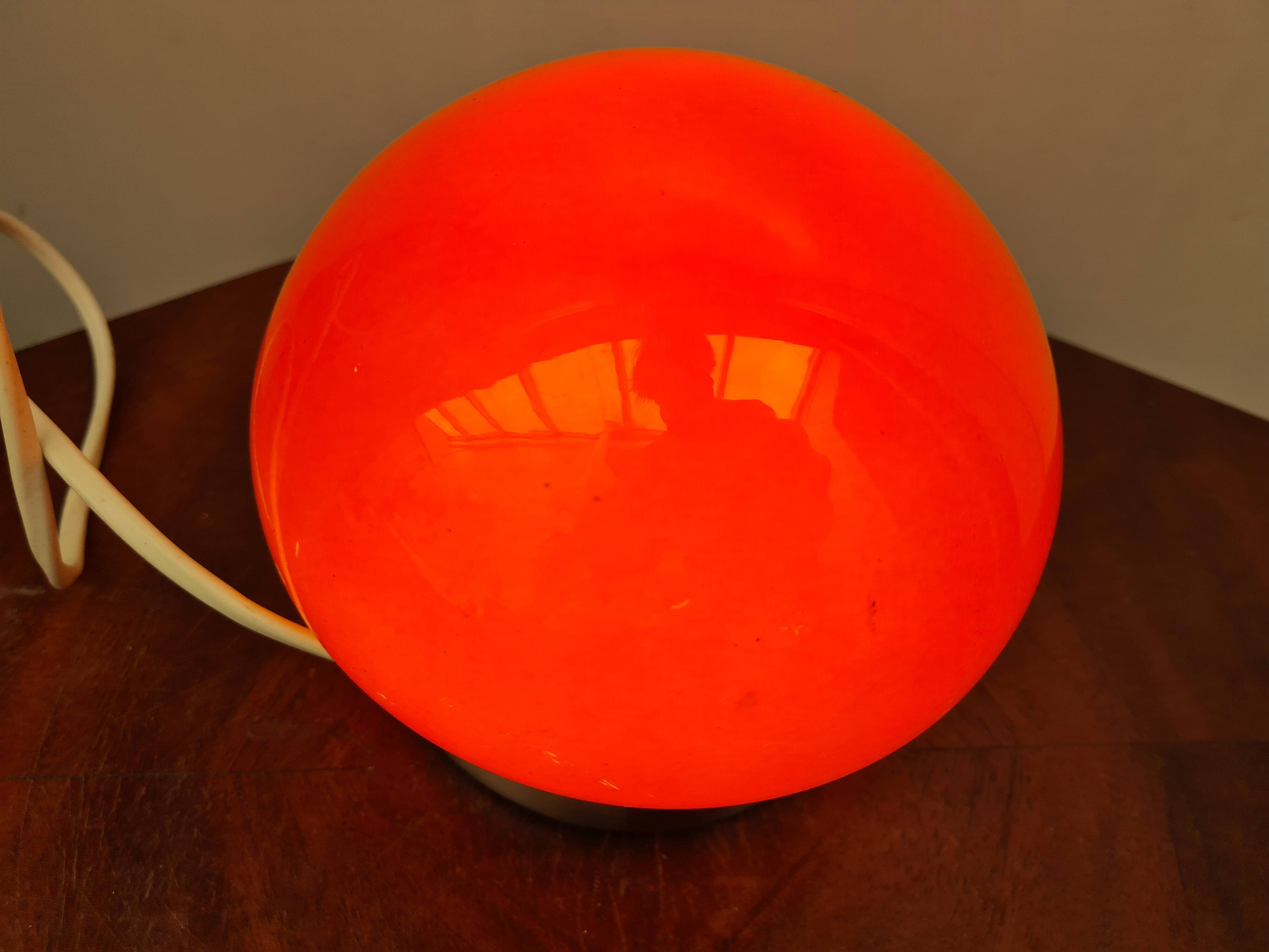 Vintage Orange Lamp from the 70s