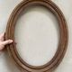 Oval old wooden frame