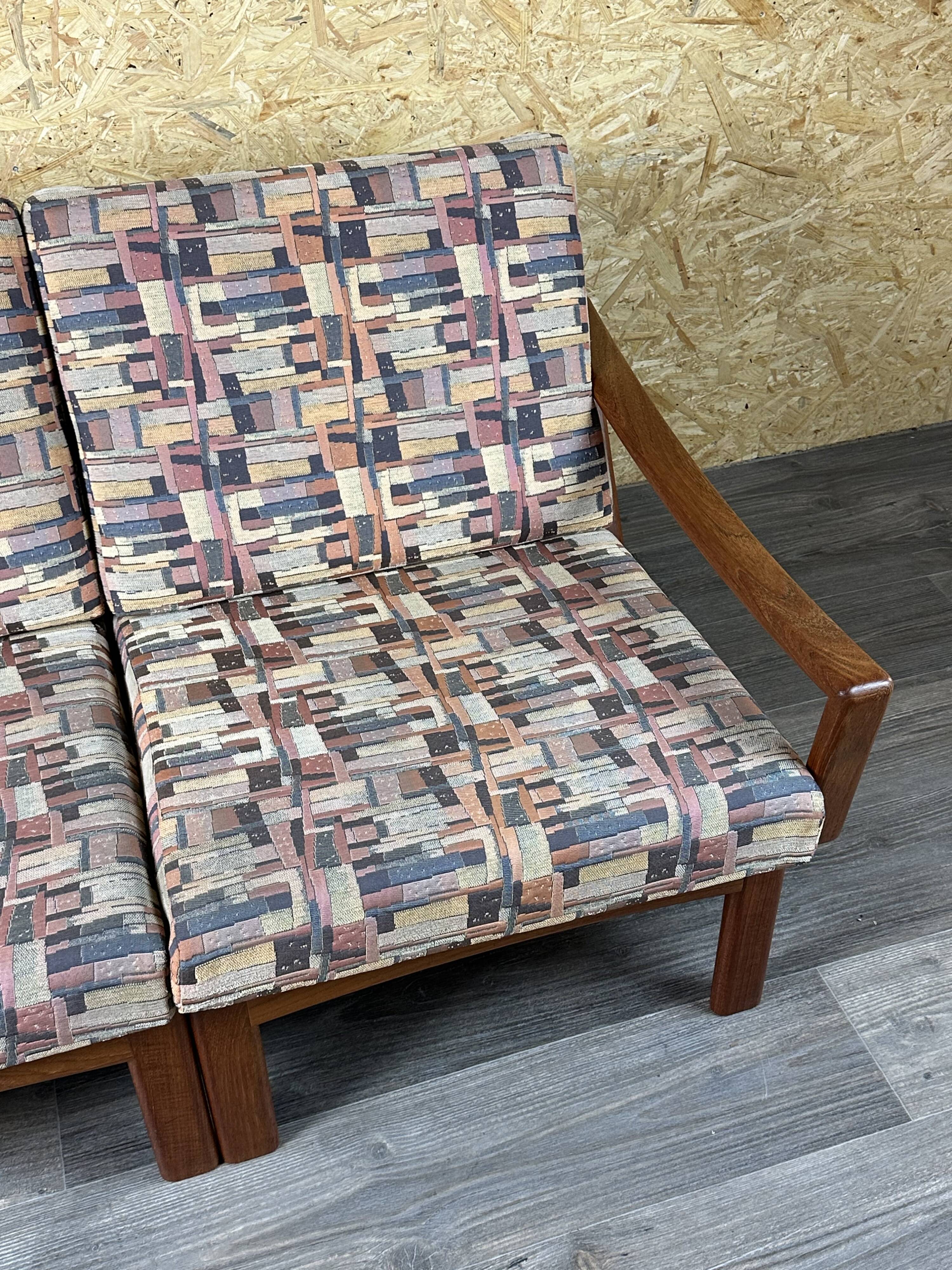 1960s/70s Teak 2-seater sofa by Glostrup Møbelfabrik Denmark Design