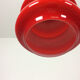 Original German Red Opal Glass Hanging Light, Made by Peill & Putzler, Germany