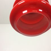 Original German Red Opal Glass Hanging Light, Made by Peill & Putzler, Germany
