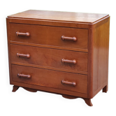 Vintage chest of drawers from the 50s solid oak 3 drawers