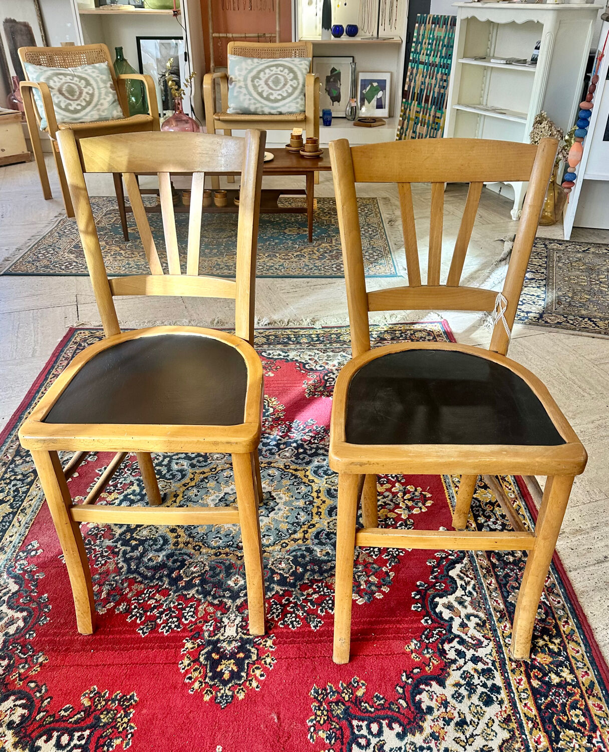 Vintage Luterna bistro chairs pair