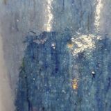 Accolay vase in enamelled stoneware Bleu France Circa 1970