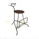 Teak and metal side table, Sweden, 1950s