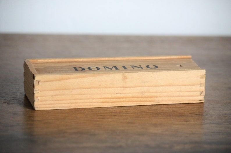 Wooden domino game