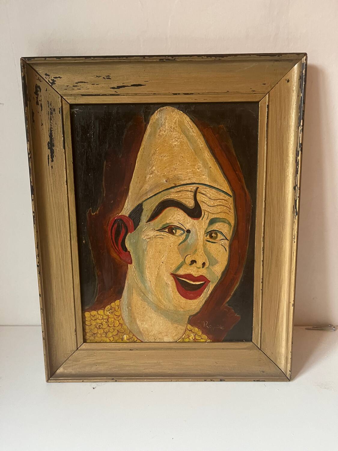 Peinture à l'huile sur bois