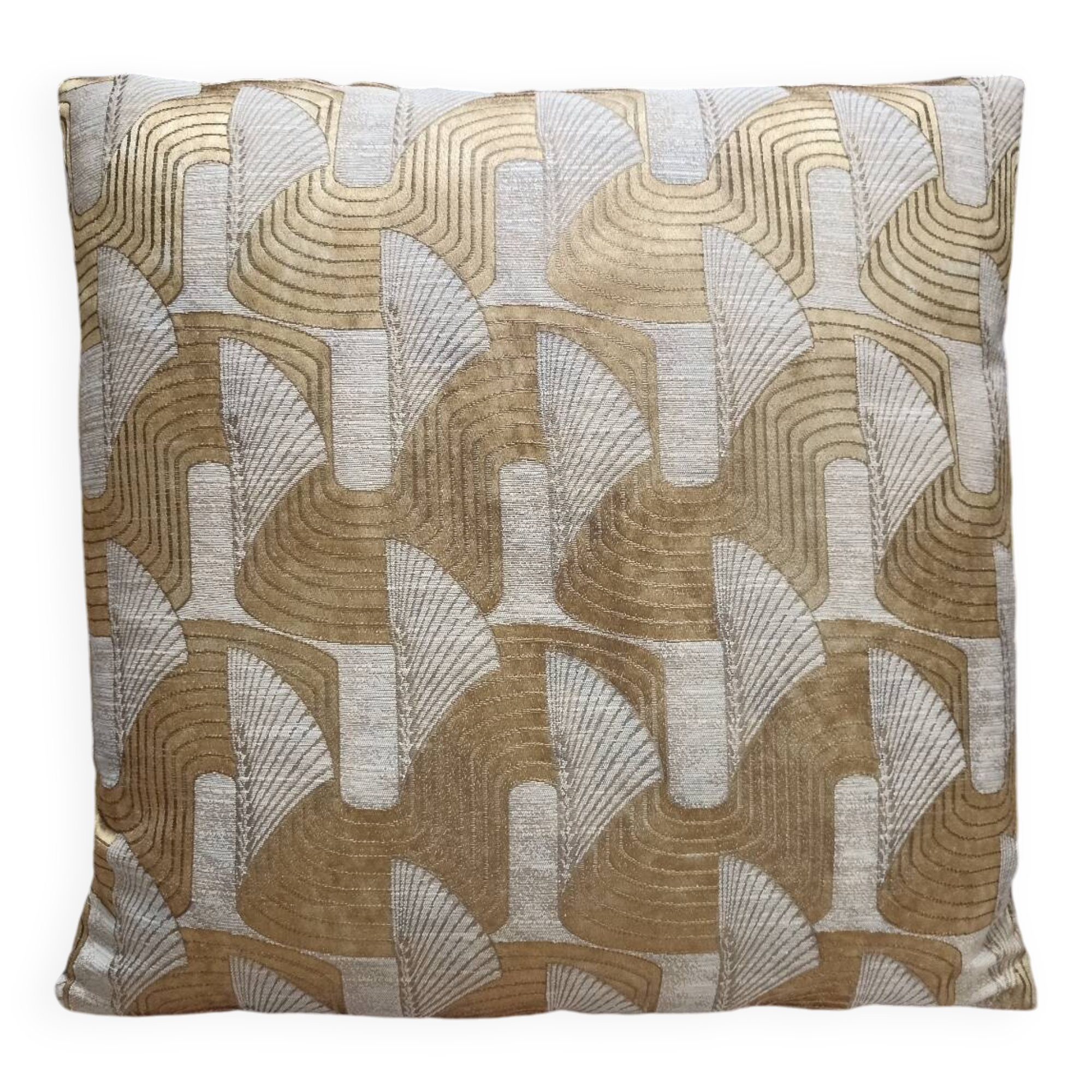 Art Deco jacquard cushion 40x40cm