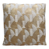 Art Deco jacquard cushion 40x40cm